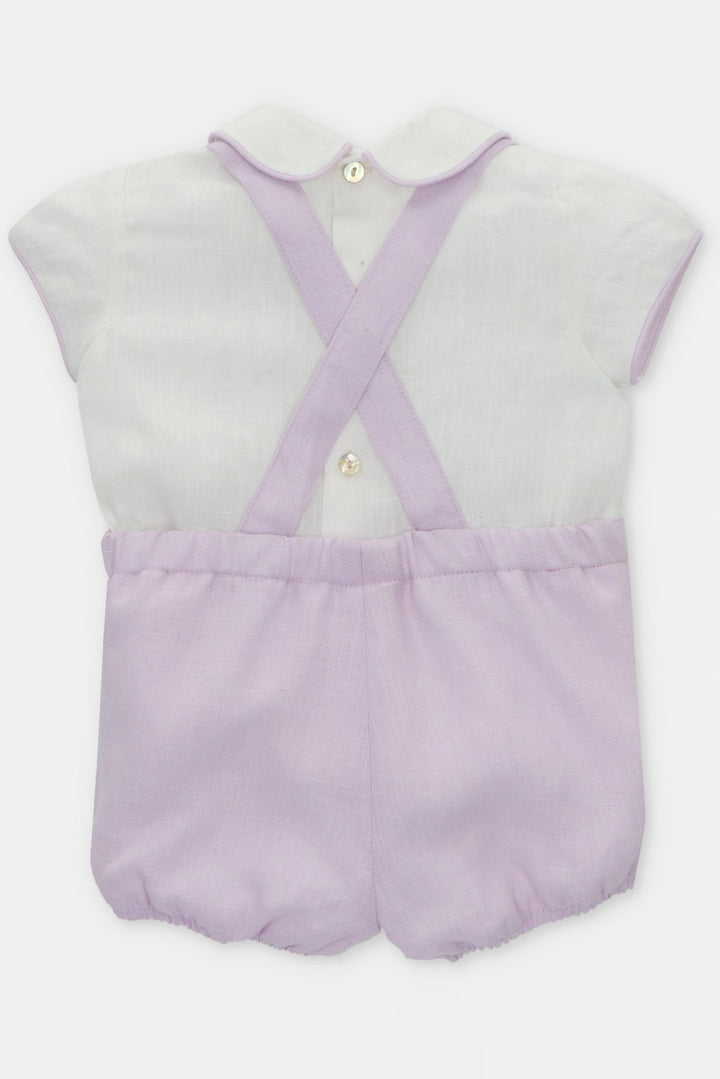 Martín Aranda "Wilfred" Lavender Shirt & Jam Pants with Braces - Millie and John