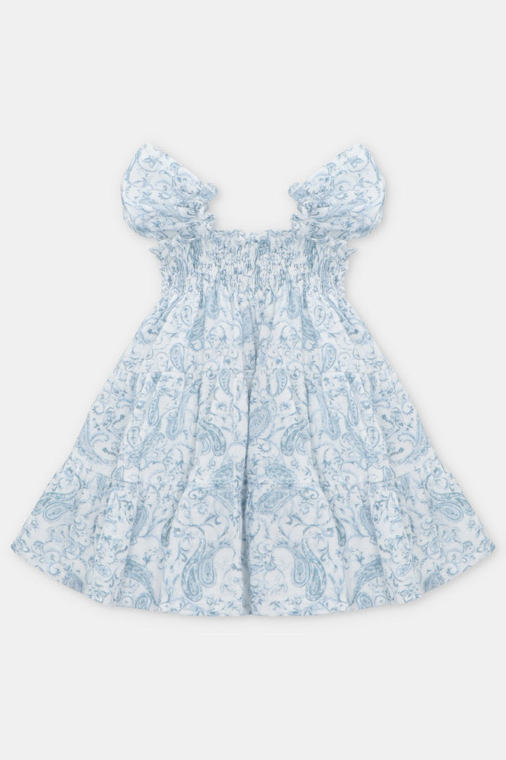 Martín Aranda "Winifred" Blue Paisley Dress - Millie and John