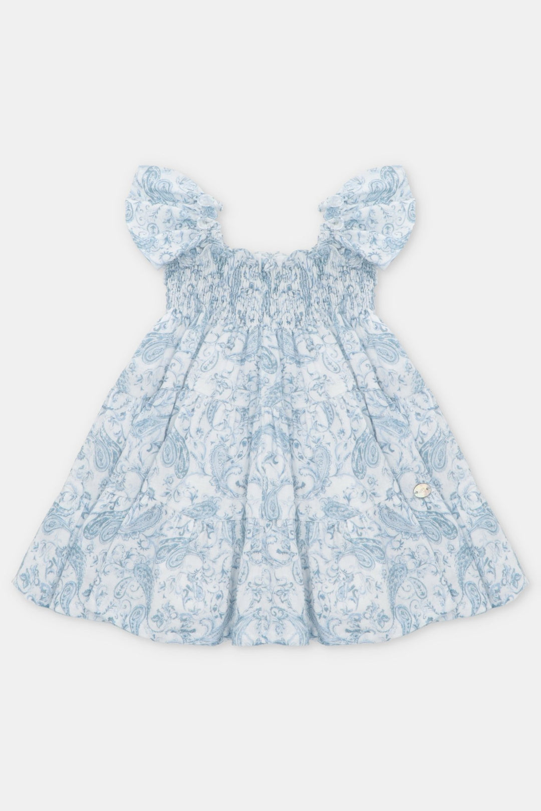 Martín Aranda "Winifred" Blue Paisley Dress - Millie and John