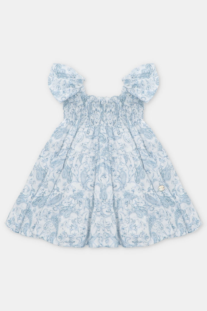 Martín Aranda "Winifred" Blue Paisley Dress - Millie and John