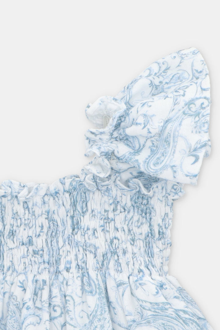 Martín Aranda "Winifred" Blue Paisley Dress - Millie and John