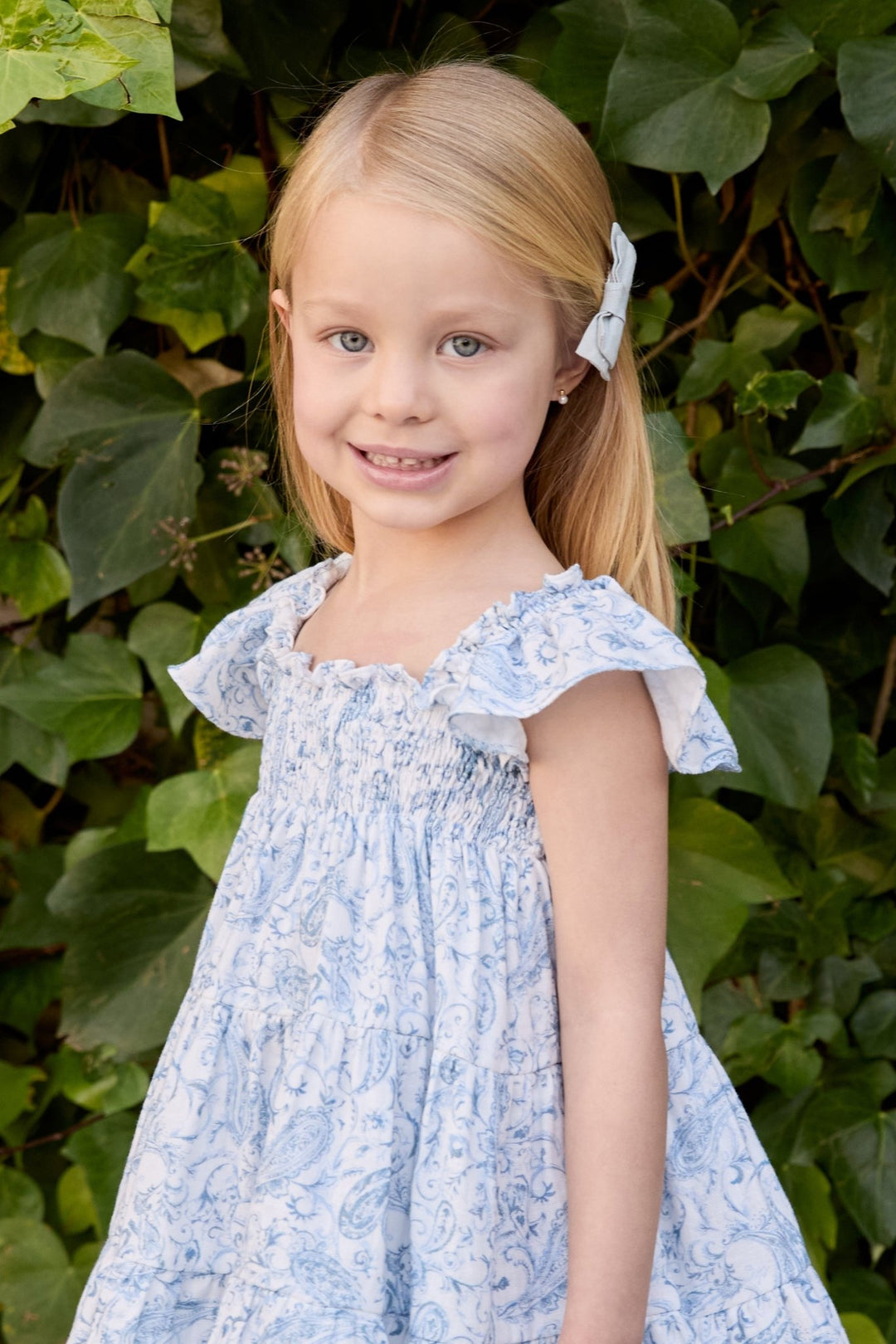 Martín Aranda "Winifred" Blue Paisley Dress - Millie and John