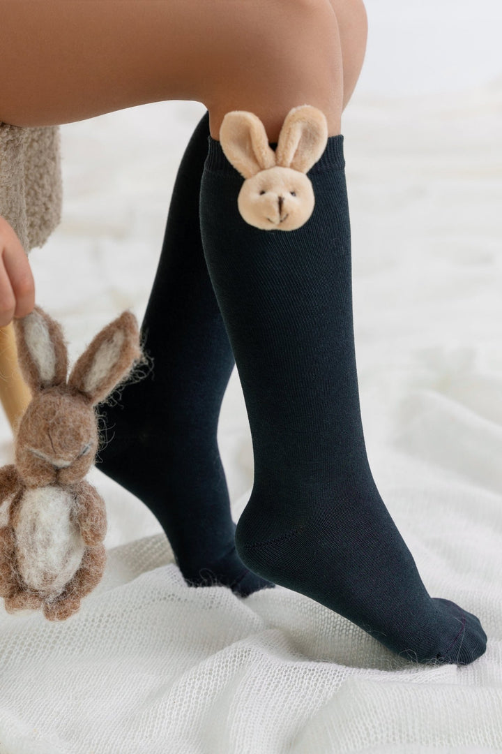 Meia Pata 3D Bunny Knee High Socks - Millie and John