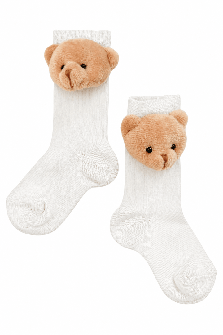Meia Pata 3D Teddy Knee High Socks - Millie and John