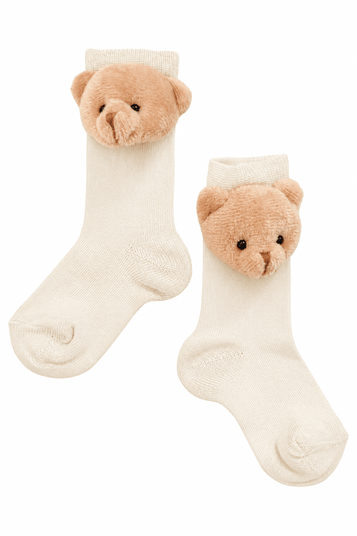 Meia Pata 3D Teddy Knee High Socks - Millie and John