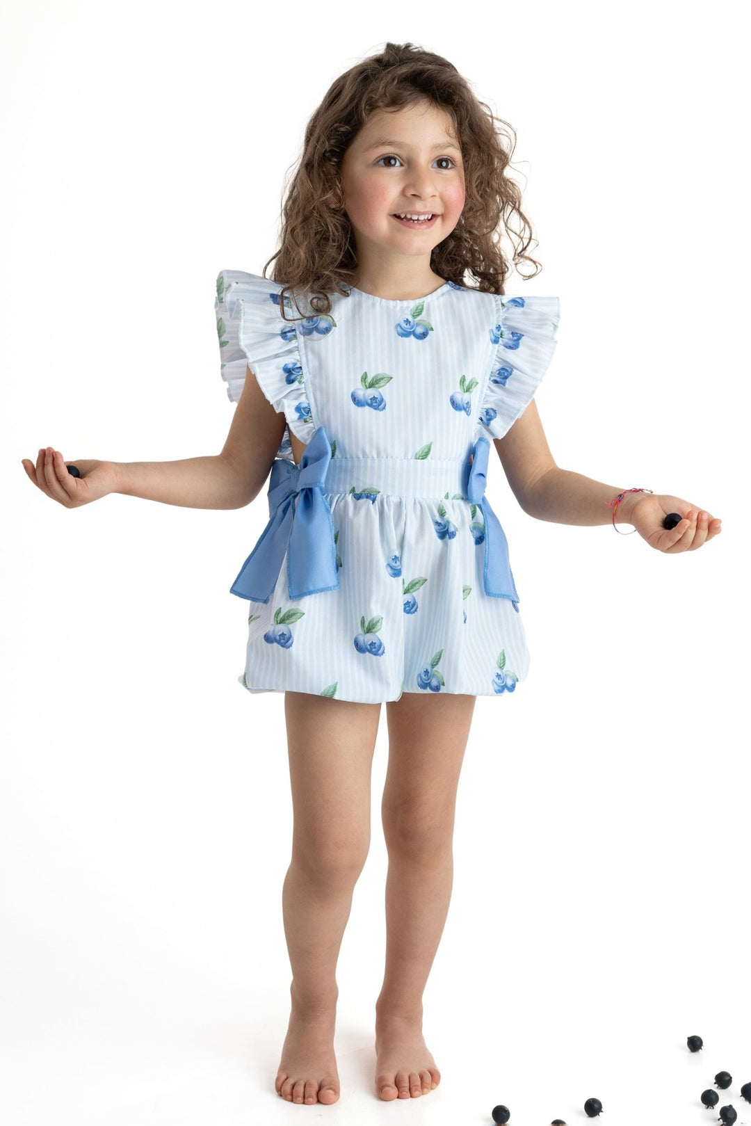 Meia Pata BLUEBERRIES Cotton Playsuit - Millie and John