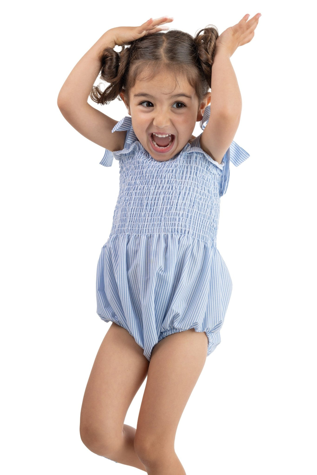 Meia Pata BLUEBERRIES Cotton Romper - Millie and John