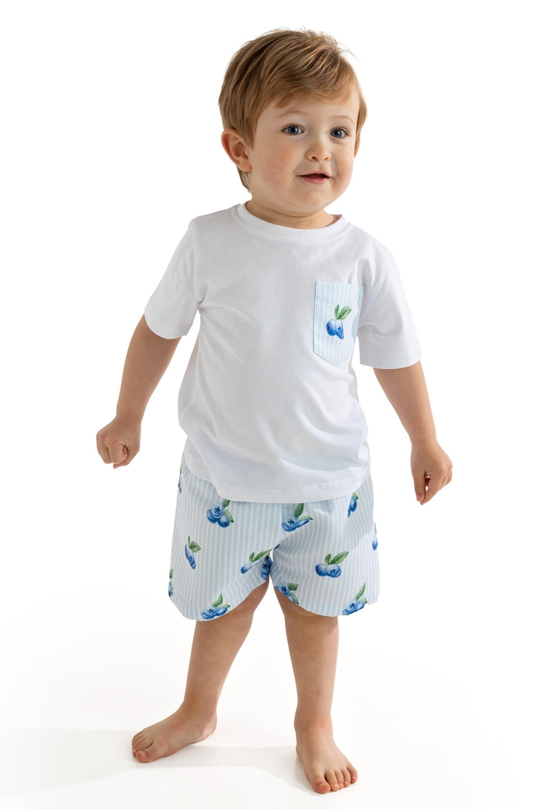 Meia Pata BLUEBERRIES Cotton T-Shirt - Millie and John