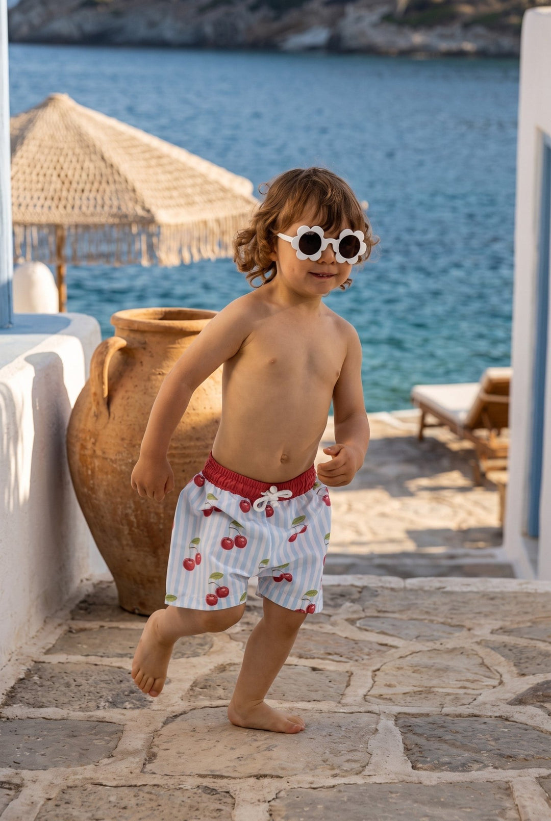 Meia Pata CHERRIES Swim Shorts - Millie and John