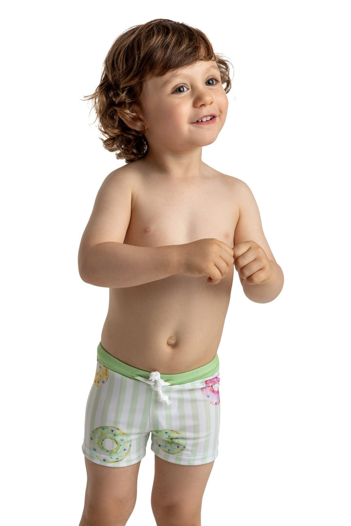 Meia Pata DONUTS Lycra Swim Shorts - Millie and John