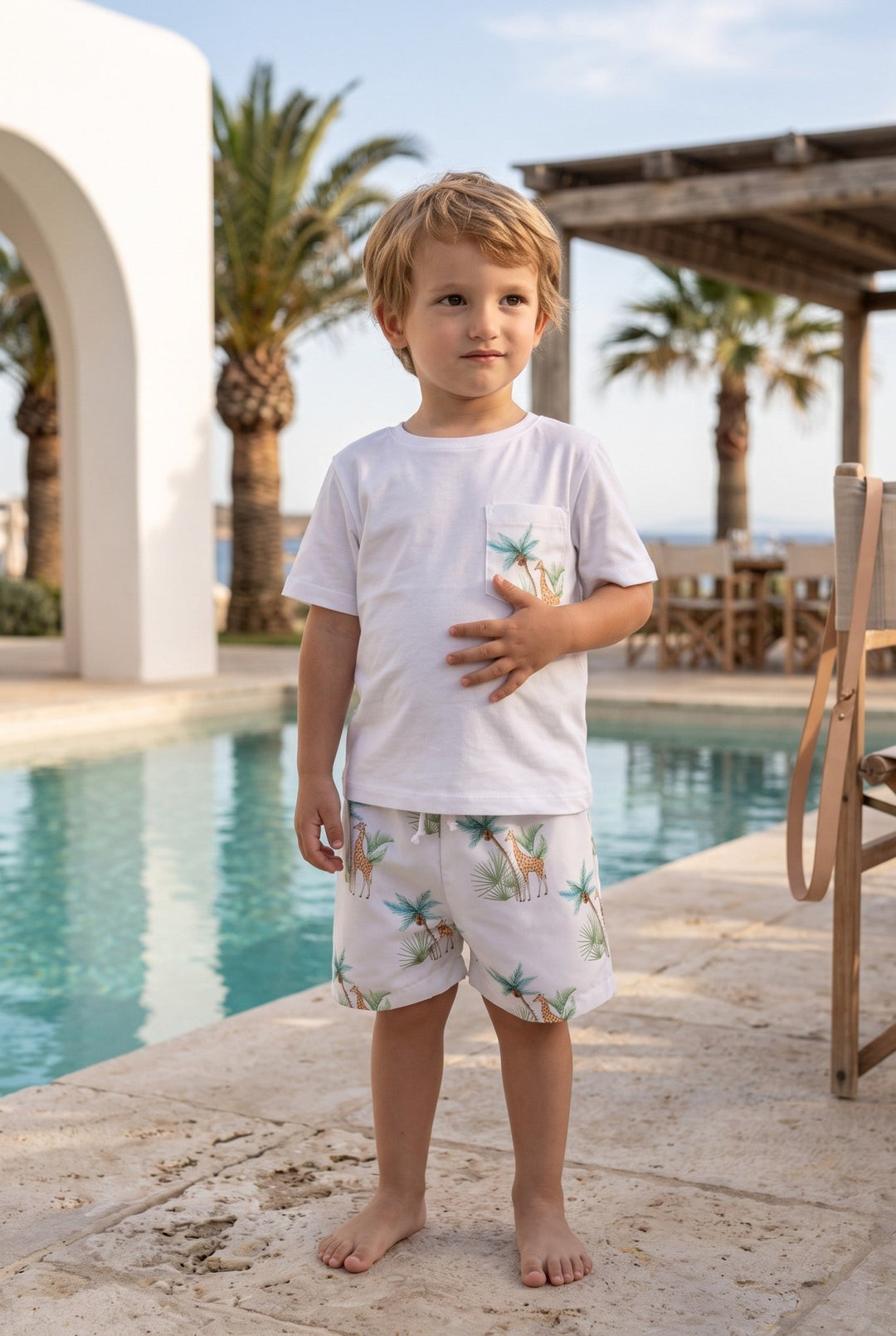 Meia Pata GIRAFFES T-Shirt - Millie and John