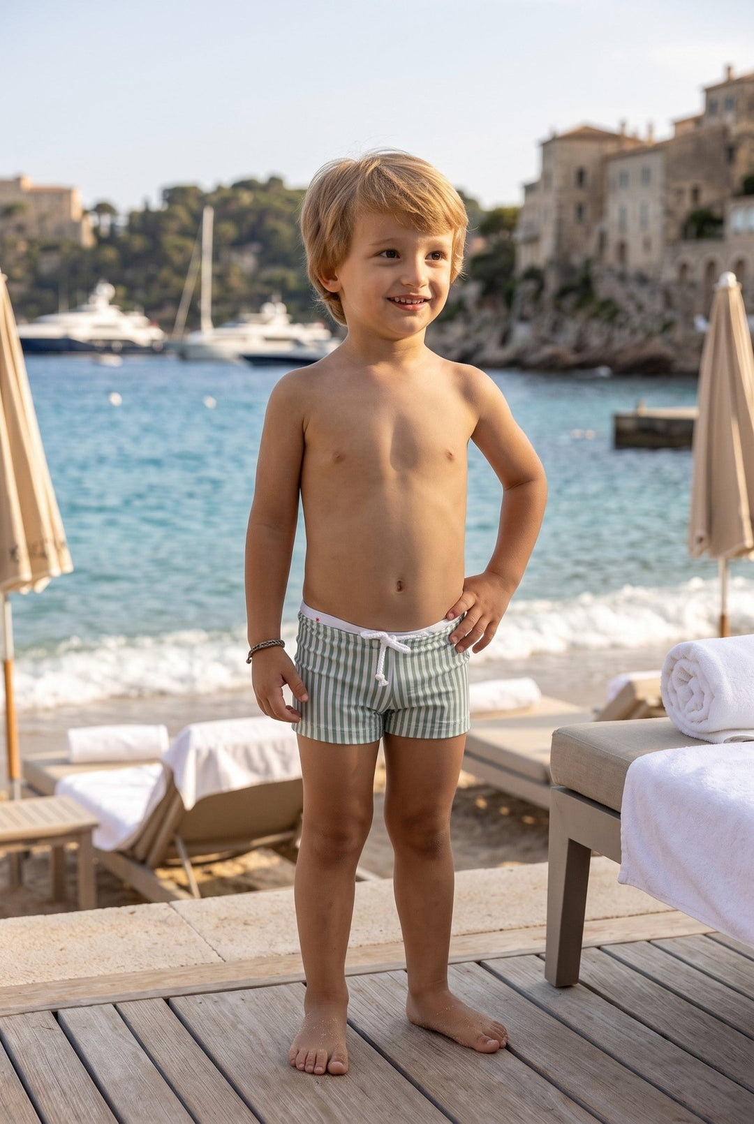 Meia Pata HOT AIR BALLOONS Lycra Swim Shorts - Millie and John