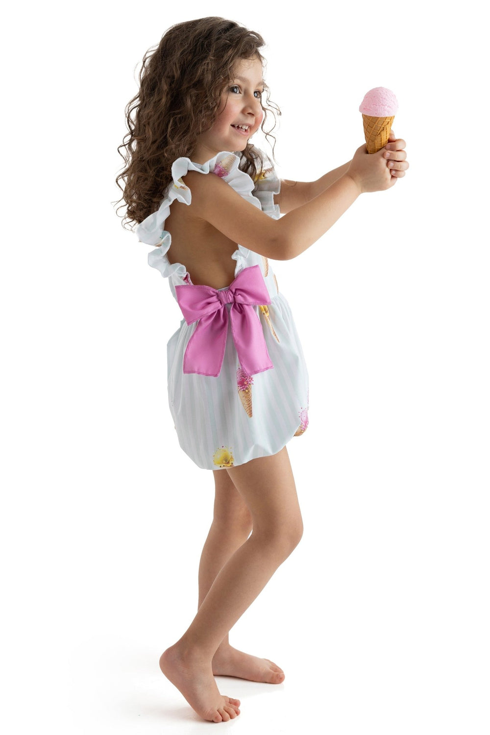 Meia Pata ICE CREAMS Cotton Playsuit - Millie and John