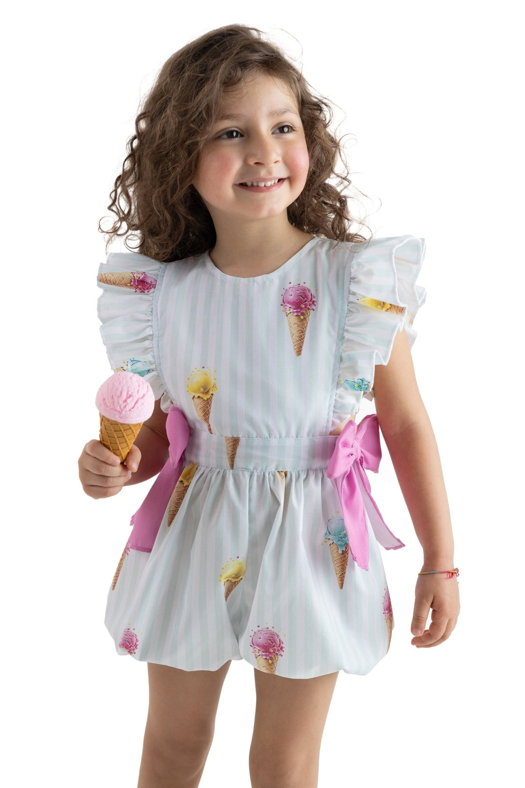 Meia Pata ICE CREAMS Cotton Playsuit - Millie and John