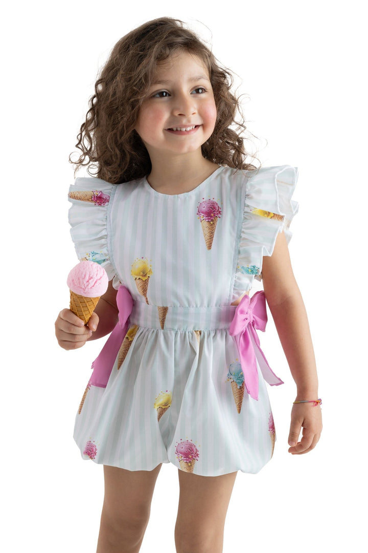 Meia Pata ICE CREAMS Cotton Playsuit - Millie and John