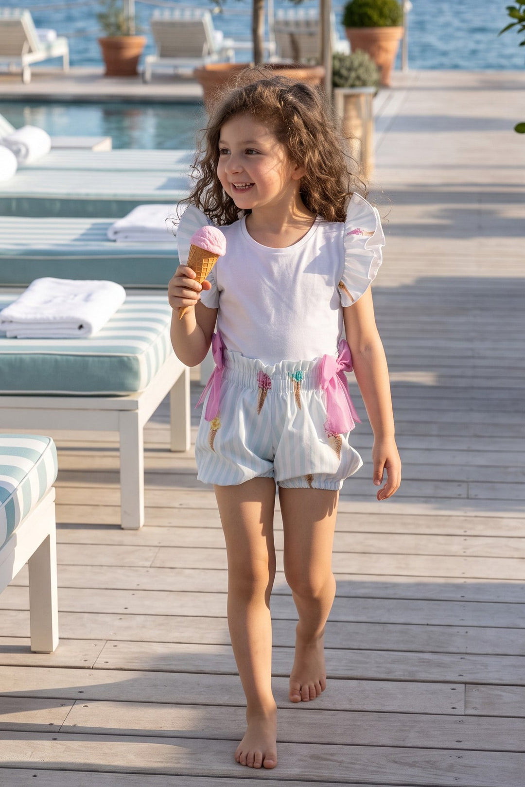 Meia Pata ICE CREAMS Cotton T-Shirt & Shorts - Millie and John