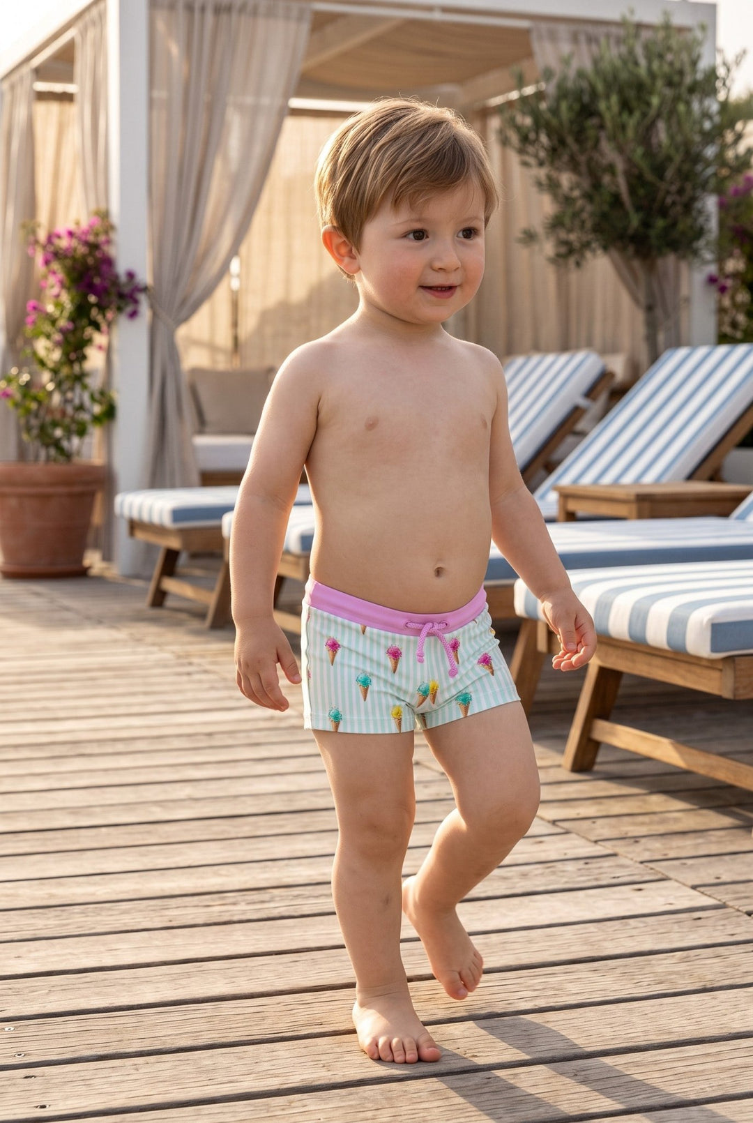 Meia Pata ICE CREAMS Lycra Swim Shorts - Millie and John