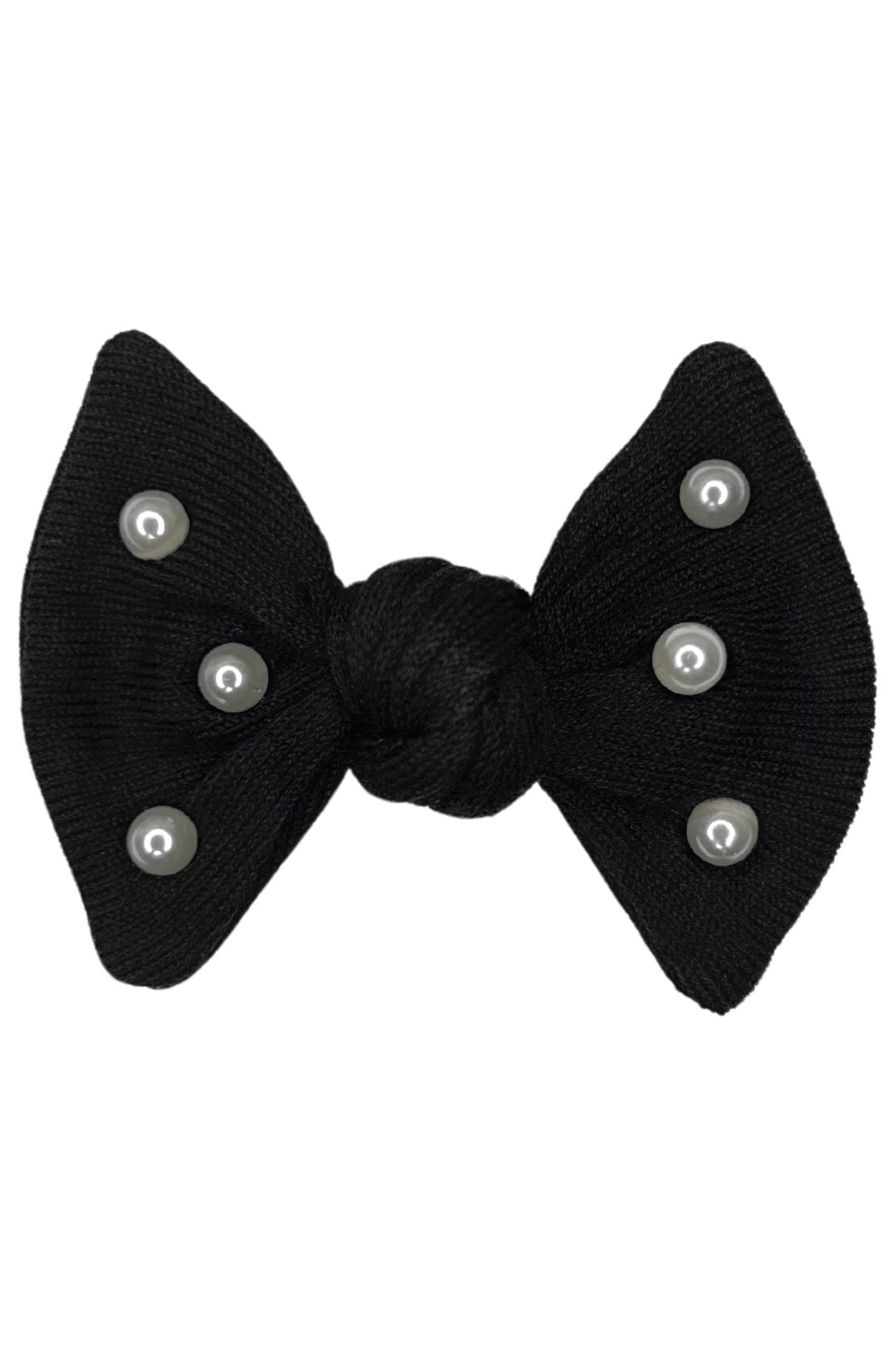 Meia Pata Knit Pearl Hair Bow - Millie and John