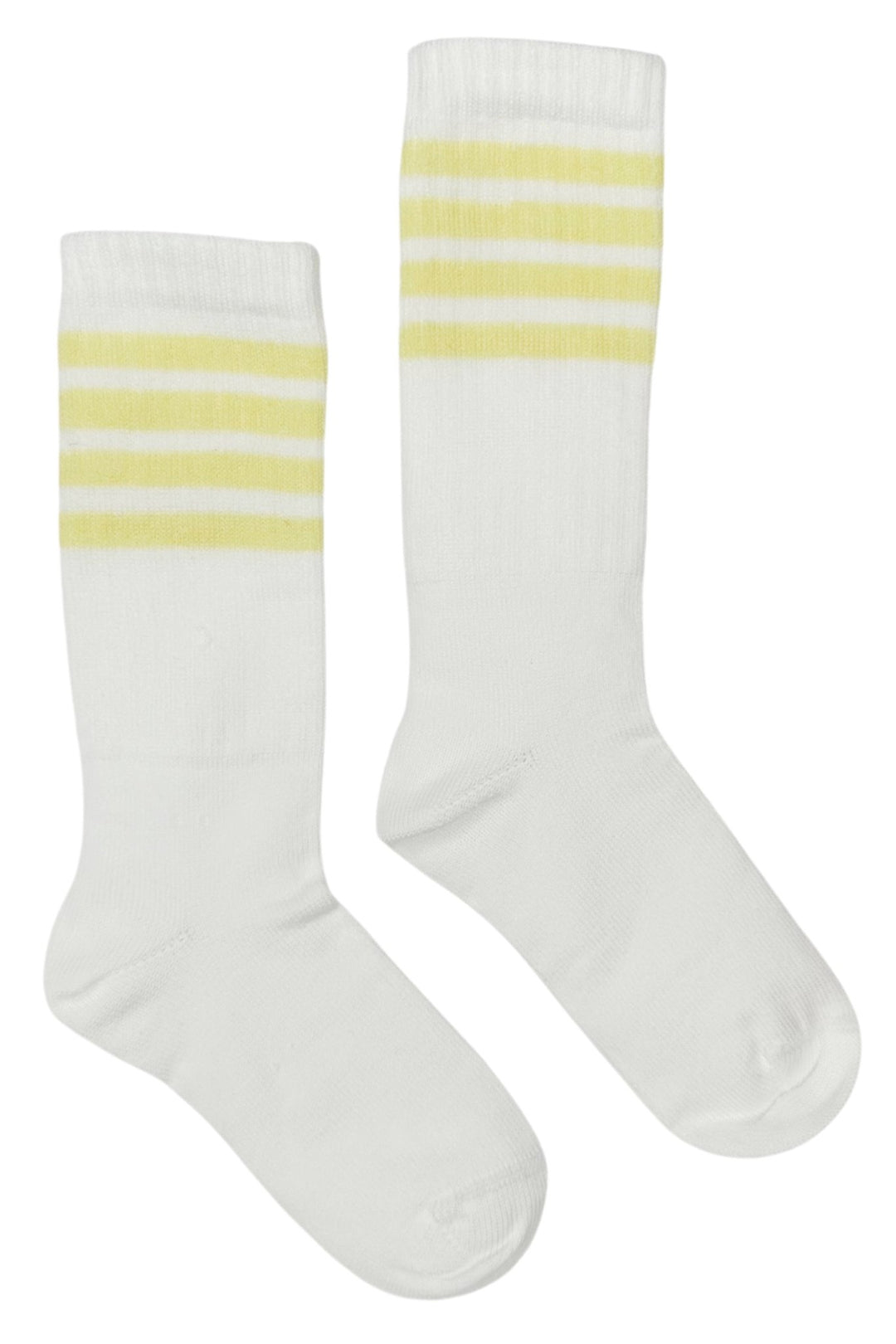 Meia Pata Lemon Stripe Knee High Sport Socks - Millie and John