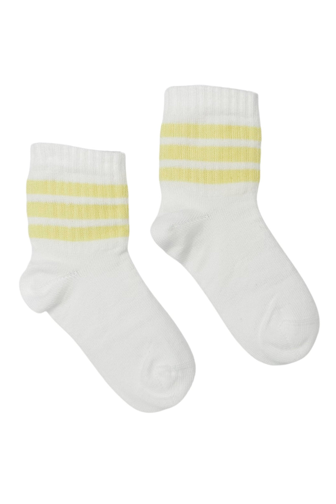Meia Pata Lemon Stripe Short Sport Socks - Millie and John