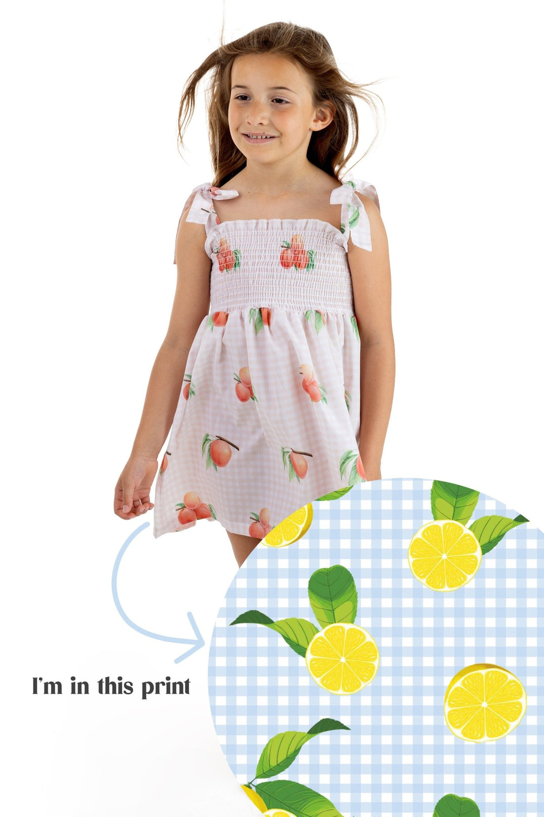 Meia Pata LEMONS Cotton Dress - Millie and John