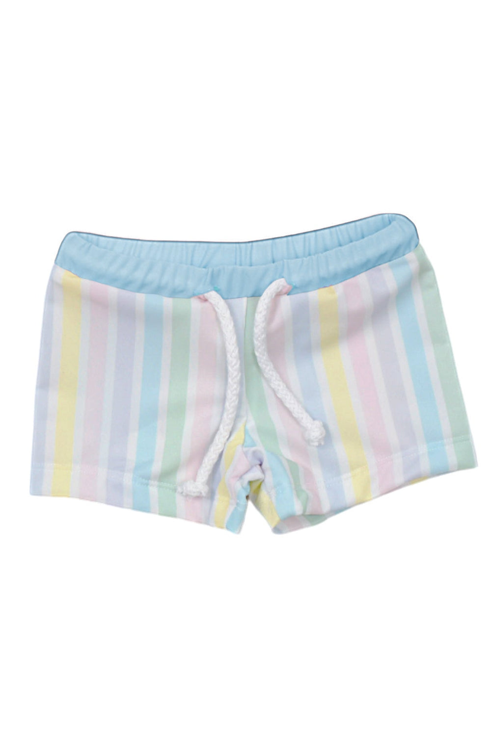 Meia Pata PASTEL STRIPES Lycra Swim Shorts - Millie and John