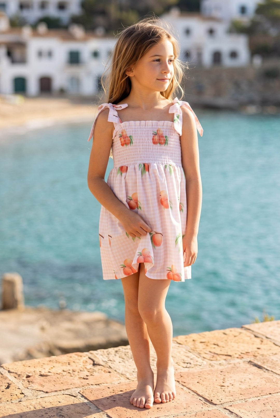 Meia Pata PEACHES Cotton Dress - Millie and John