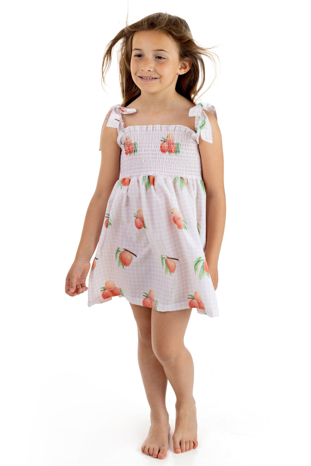 Meia Pata PEACHES Cotton Dress - Millie and John