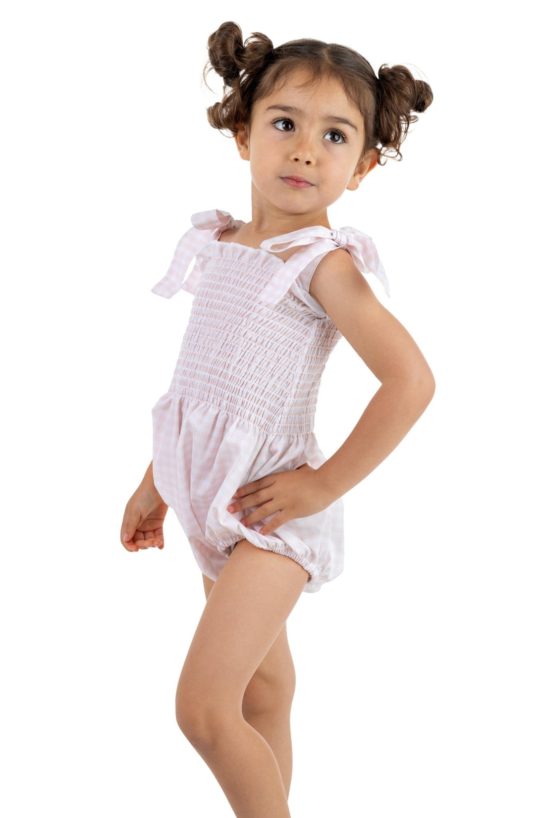 Meia Pata PEACHES Cotton Romper - Millie and John