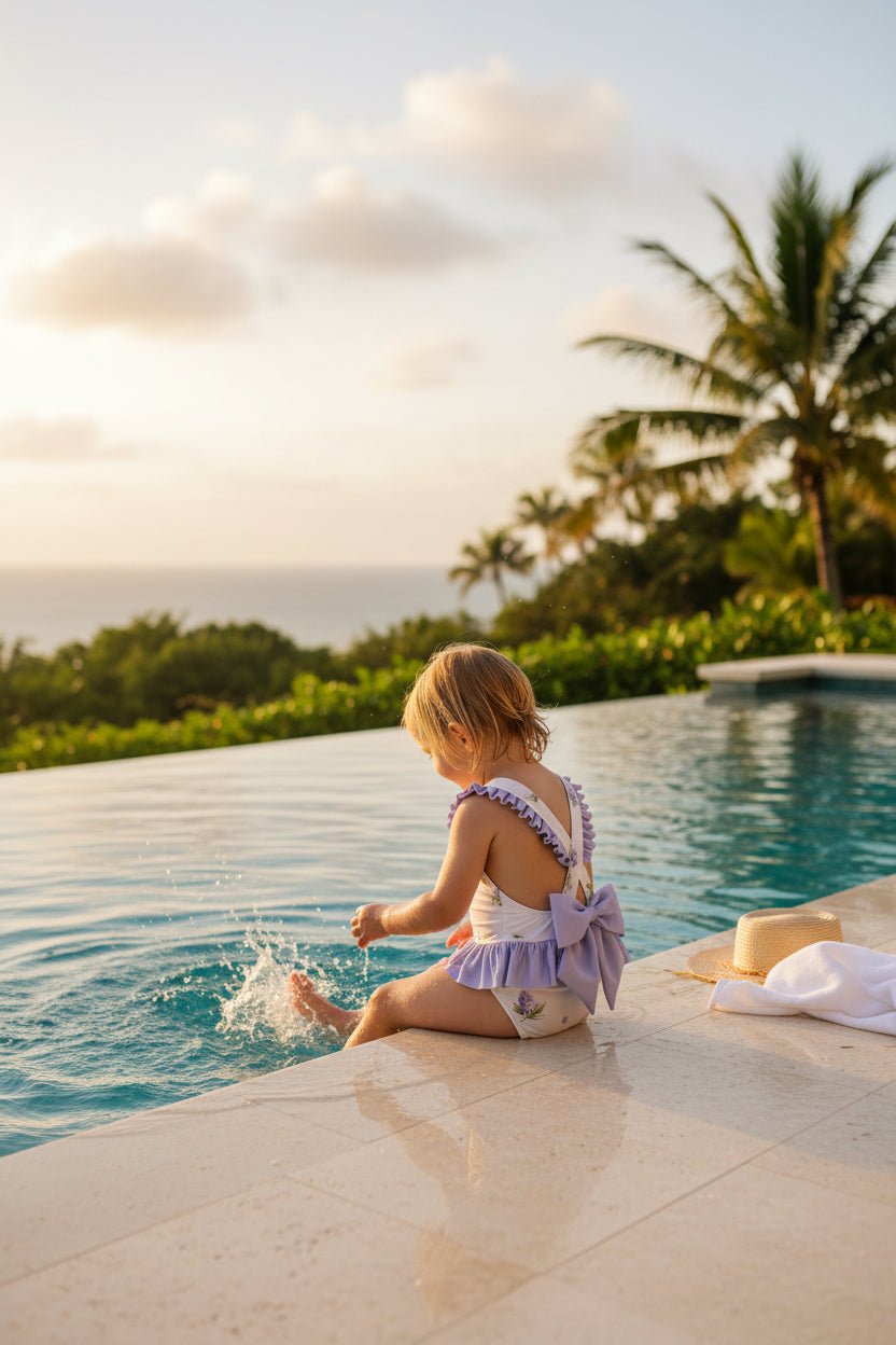 Meia Pata PREORDER 🛑 LAVENDER "Saona" Swimsuit - Millie and John