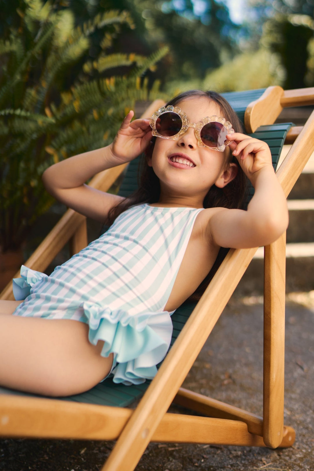 Meia Pata PREORDER 🛑 MINT STRIPES "Bahamas" Swimsuit - Millie and John