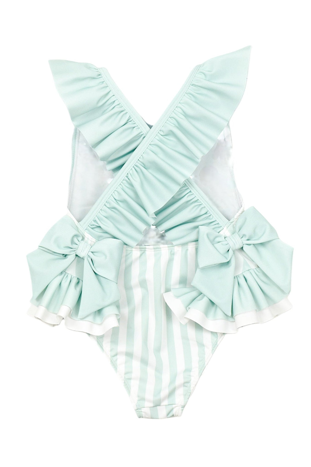 Meia Pata PREORDER 🛑 MINT STRIPES "Barbados" Swimsuit - Millie and John