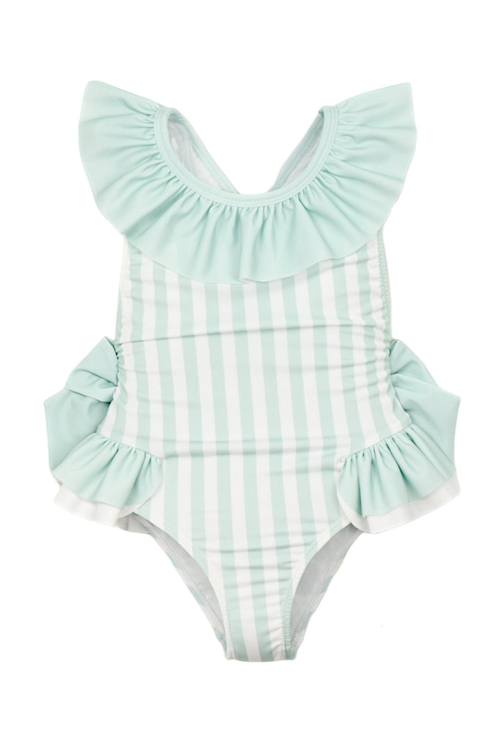 Meia Pata PREORDER 🛑 MINT STRIPES "Barbados" Swimsuit - Millie and John