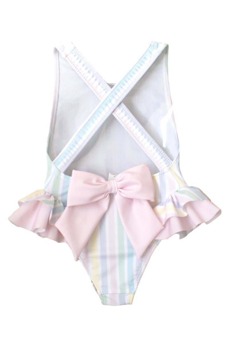 Meia Pata PREORDER 🛑 PASTEL STRIPES "Bahamas" Swimsuit - Millie and John