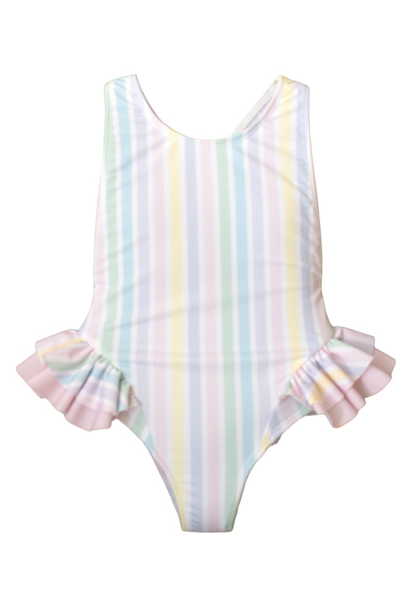 Meia Pata PREORDER 🛑 PASTEL STRIPES "Bahamas" Swimsuit - Millie and John