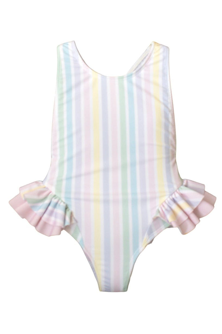 Meia Pata PREORDER 🛑 PASTEL STRIPES "Bahamas" Swimsuit - Millie and John