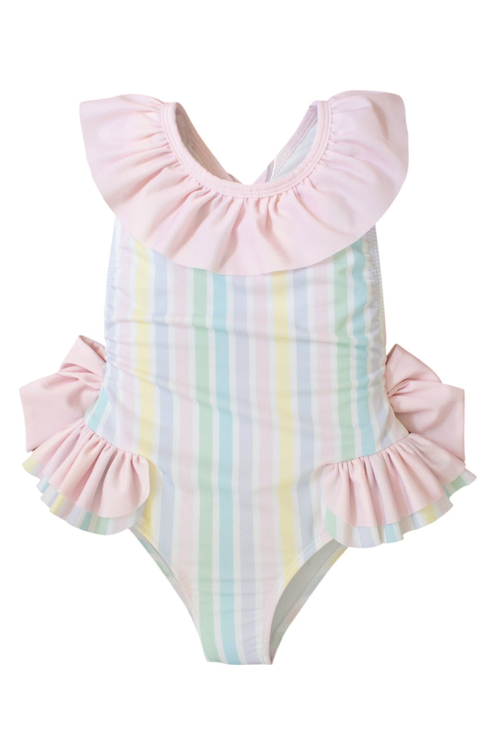 Meia Pata PREORDER 🛑 PASTEL STRIPES "Barbados" Swimsuit - Millie and John