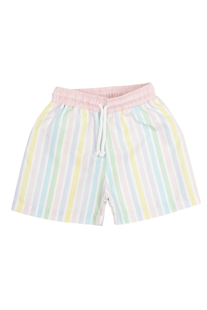 Meia Pata PREORDER 🛑 PASTEL STRIPES Board Shorts - Millie and John