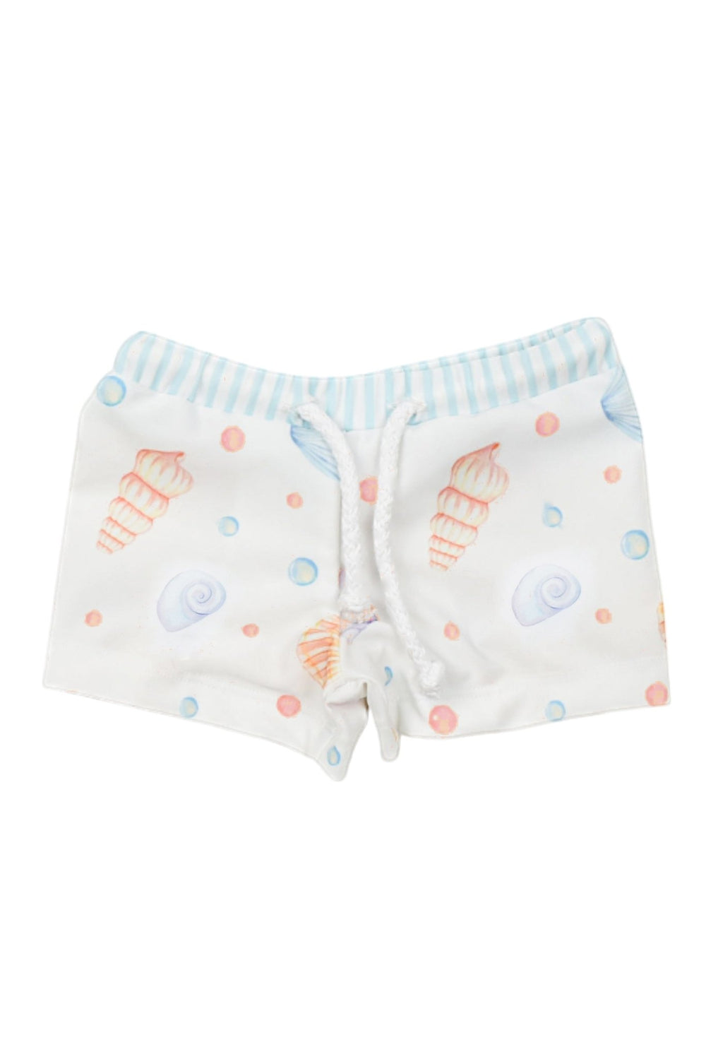 Meia Pata PREORDER 🛑 SEASHELLS Lycra Swim Shorts - Millie and John