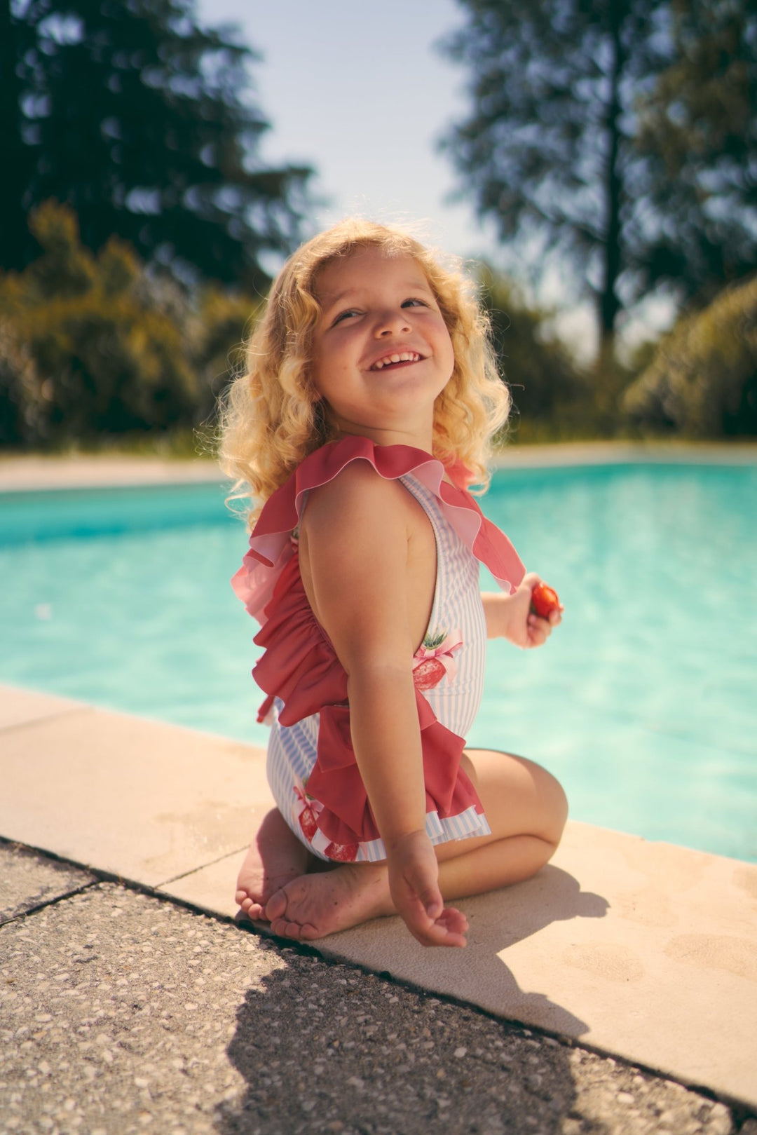 Meia Pata PREORDER 🛑 STRAWBERRIES "Barbados" Swimsuit - Millie and John