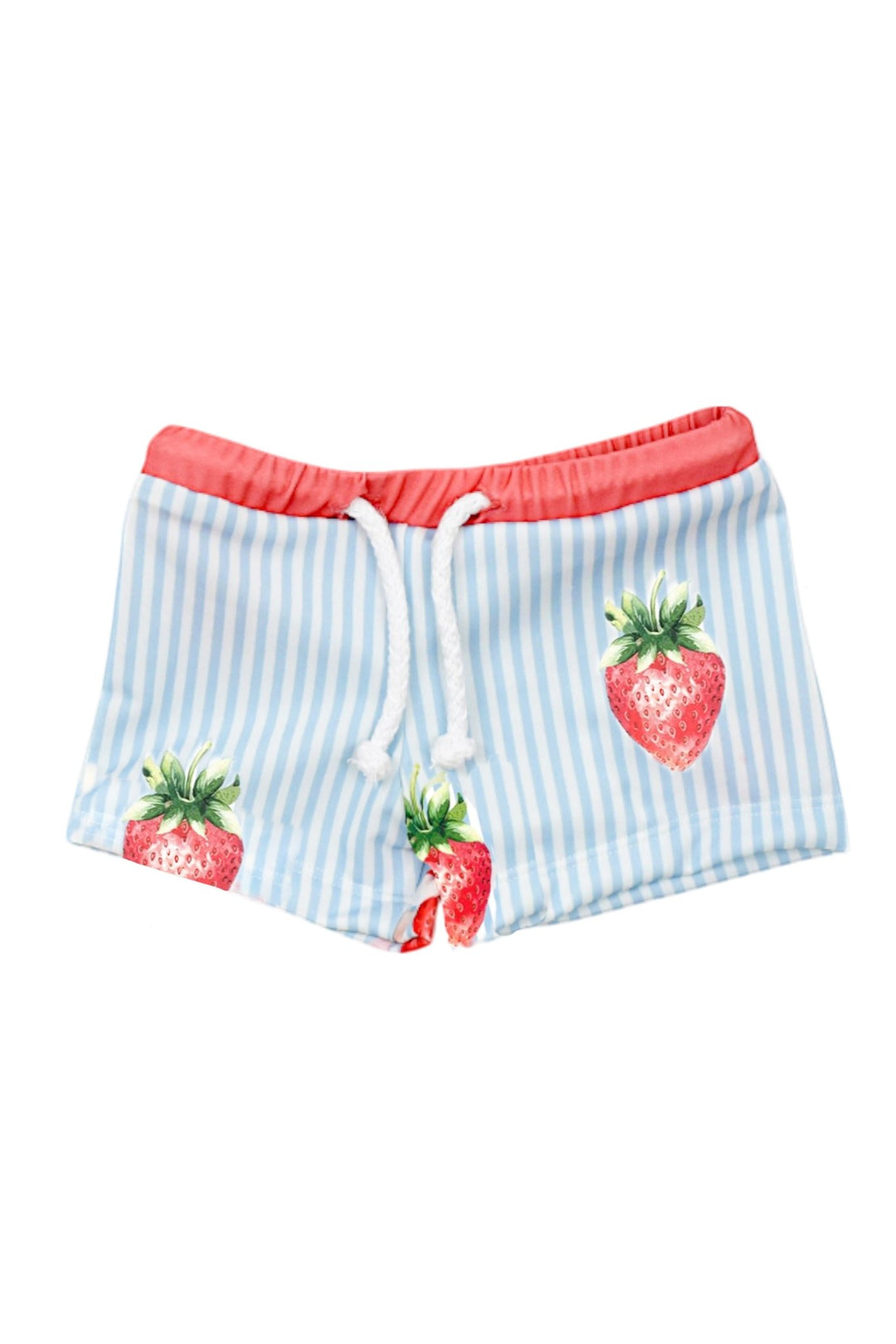 Meia Pata PREORDER 🛑 STRAWBERRIES Lycra Swim Shorts - Millie and John