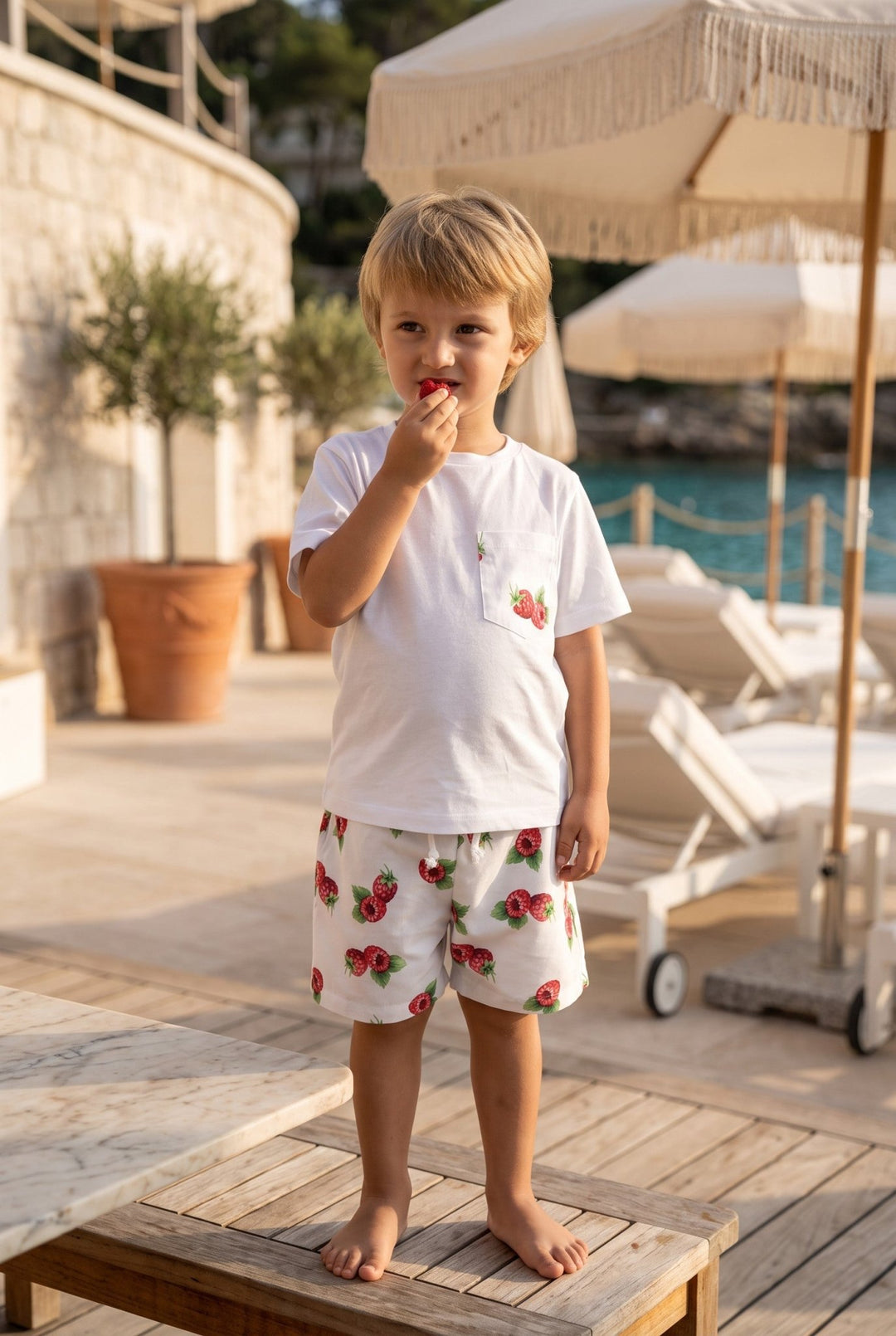 Meia Pata RASPBERRIES T-Shirt - Millie and John