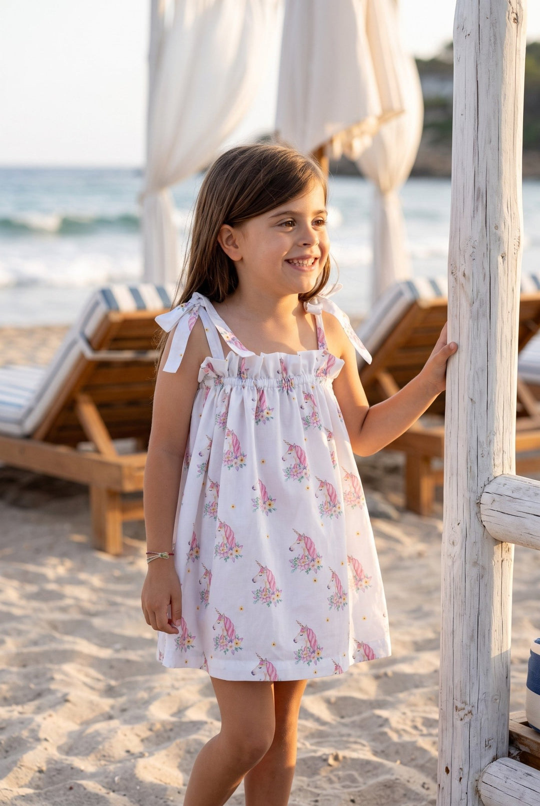 Meia Pata UNICORNS Beach Dress - Millie and John