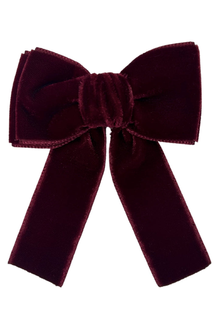 Meia Pata Velvet Hair Bow - Millie and John