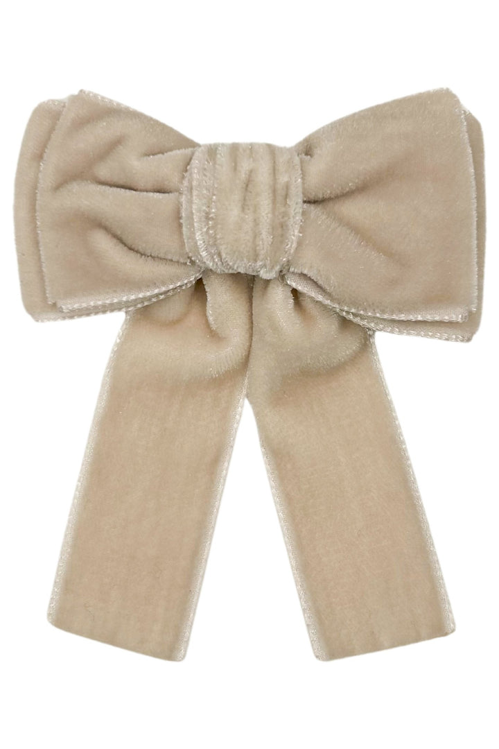Meia Pata Velvet Hair Bow - Millie and John