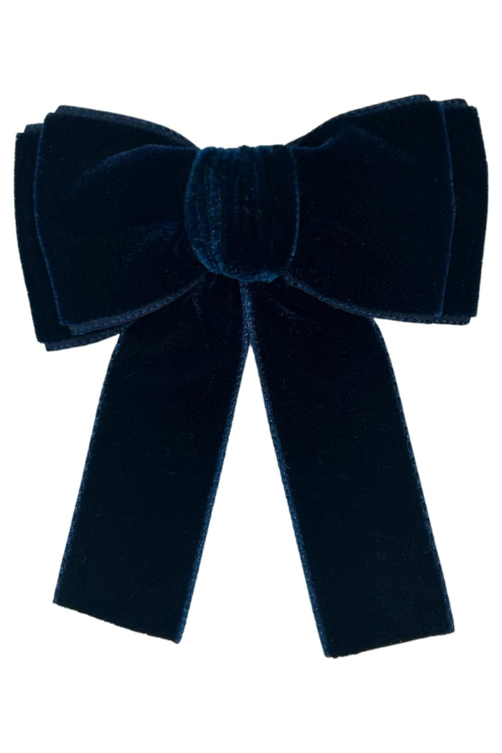 Meia Pata Velvet Hair Bow - Millie and John