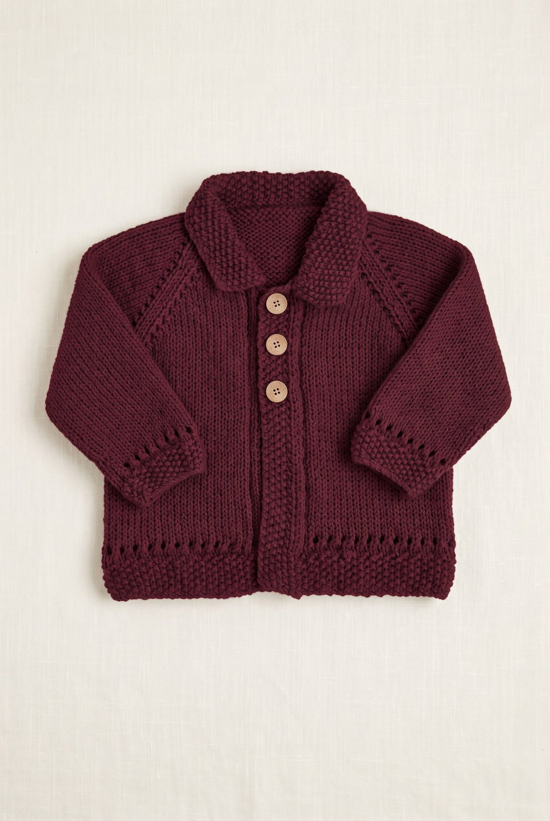Millie and John Bespoke Bespoke Burgundy Collared Jacket - Millie and John