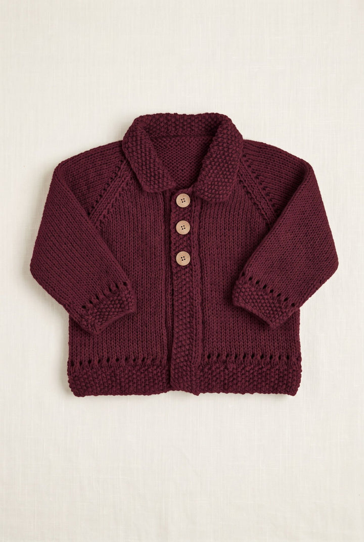 Millie and John Bespoke Bespoke Burgundy Collared Jacket - Millie and John