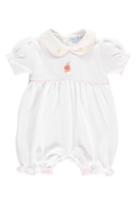 Mini - la - Mode The Flopsy Bunnies White Knit Romper - Millie and John