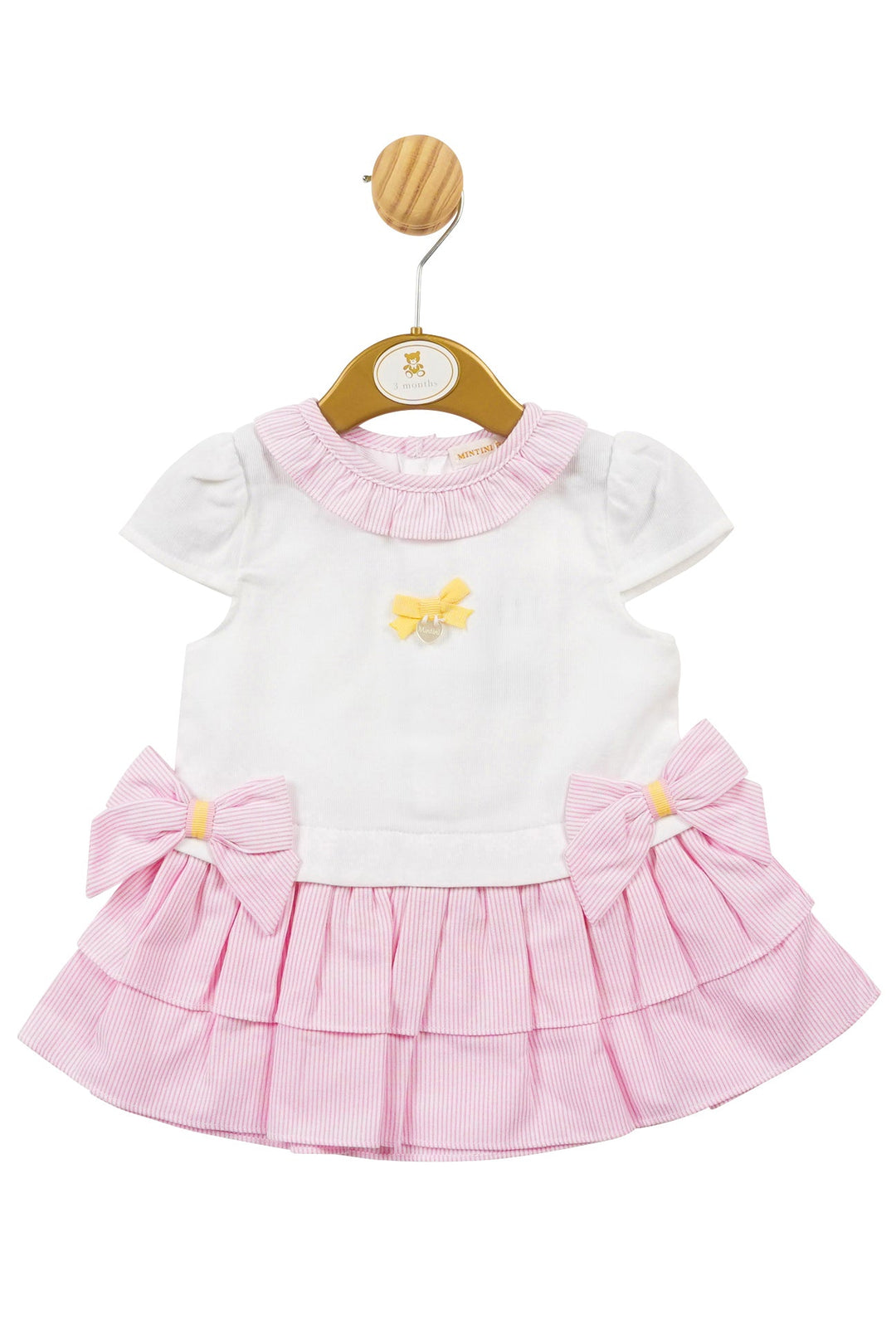 Mintini Baby "Ava" Pink Striped Drop Waist Dress - Millie and John